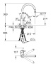 Смеситель для кухни GROHE Concetto с вытяжным изливом, хром (32663003)