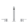 Смеситель для раковины GROHE Essence на 3 отверстия с донным клапаном, M-size, хром (20296001)