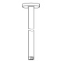 Душевой кронштейн потолочный GROHE Rainshower 296 мм, хром (28492000)