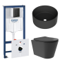 Комплект инсталляции GROHE Solido 38811KF0 с унитазом Aqueduto CONE Plus CONT0240 и раковиной Aqueduto ESPIRAL D400 ESP0140 (NW0415)