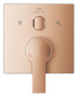 Внешняя часть смесителя для ванны GROHE Allure скрытого монтажа на 3 потребителя, квадратная, теплый закат матовый (29176DL1)