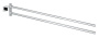 Держатель для полотенца GROHE Essentials Cube двойной, поворотный, хром (40624001)