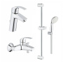 Готовый комплект для ванной комнаты GROHE Eurosmart, хром (NB0059)