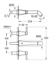 Внешняя часть смесителя для раковины GROHE Grandera, M-Size, хром/золото (20415IG0)