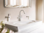 Смеситель для раковины GROHE Grandera с донным клапаном и поворотным изливом, хром (21107000)