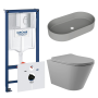Комплект инсталляции GROHE Rapid SL NW0145/S с унитазом Aqueduto CONE CON0130 и раковиной Aqueduto ESPIRAL ESP0230 (NW0449)