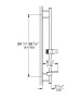 Душевая штанга GROHE RainShower SmartActive 900 мм, холодный рассвет глянец (26603GL0)