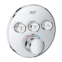Внешняя часть термостата для душа GROHE Grohtherm SmartControl на 3 потребителя, хром (29121000)