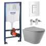 Комплект инсталляции GROHE Rapid SL 38772SH0 с унитазом Aqueduto CONE CON0130 и сиденьем с микролифтом (NW0216)