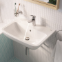 Раковина подвесная GROHE Bau Edge 45 см, альпин-белый (39806000)