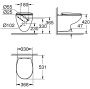 Комплект инсталляции GROHE Rapid SL 4 в 1 с унитазом Bau Ceramic и сиденьем (NW0112)