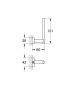 Держатель запасного рулона туалетной бумаги GROHE Essentials Cube, хром (40623001)