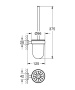 Туалетный ёршик GROHE Essentials Cube с держателем, хром (40513001)