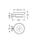 Мыльница с держателем GROHE Essentials Cube, хром (40754001)