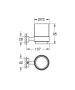 Стакан с держателем GROHE Essentials Cube, хром (40755001)