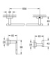 Набор аксессуаров GROHE Essentials Cube (3 предмета), хром (40777001)