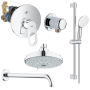 Готовый комплект для душа GROHE BauLoop скрытого монтажа, хром (NSB0169)