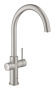 Смеситель для кухонной мойки GROHE Blue Home с системой фильтрации, охлаждения и газирования воды, суперсталь (31455DC1)