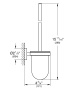 Туалетный ёршик GROHE Essentials с держателем, никель глянец (40374BE1)