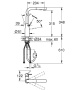 Смеситель для кухни GROHE Essence с вытяжным душем, темный графит глянец (30270A00)