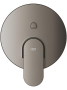 Внешняя часть смесителя для ванны GROHE Plus с переключателем на 2 положения, темный графит матовый (24060AL4)