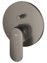 Внешняя часть смесителя для ванны GROHE Plus с переключателем на 2 положения, темный графит матовый (24060AL4)