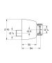 Запорный S-эксцентрик 1/2" 3/4" GROHE (12051000)