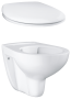 Унитаз подвесной GROHE Bau Ceramic с сиденьем, альпин-белый (NW0118)