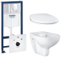 Комплект инсталляции GROHE Rapid SL 4 в 1 с унитазом Bau Ceramic и сиденьем (NW0119)