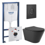 Комплект инсталляции GROHE Rapid SL 1000044 с унитазом Aqueduto CONE CON0140 и сиденьем с микролифтом (NW0668)