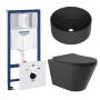 Комплект инсталляции GROHE Rapid SL NW0145/S с унитазом Aqueduto CONE CONT2140 и раковиной Aqueduto ESPIRAL D400 ESP0140 (NW0608)