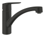 Смеситель для кухни GROHE Start c низким поворотным изливом, матовый черный (324412432)