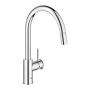 Смеситель для кухни GROHE BauClassic с выдвижной лейкой, хром (30573000)