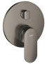 Внешняя часть смесителя для ванны GROHE Plus с переключателем на 3 положения, темный графит матовый (24093AL4)