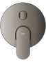 Внешняя часть смесителя для ванны GROHE Plus с переключателем на 3 положения, темный графит матовый (24093AL4)