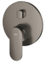 Внешняя часть смесителя для ванны GROHE Plus с переключателем на 3 положения, темный графит матовый (24093AL4)