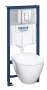 Комплект инсталляции GROHE Solido Perfect 4 в 1 с подвесным унитазом Lecico Serel и сиденьем (39186000)