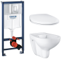 Комплект инсталляции GROHE Rapid SL 3 в 1 с унитазом Bau Ceramic и сиденьем (NW0120)