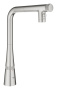 Смеситель для кухни GROHE Zedra SmartControl с вытяжным изливом 2jet, суперсталь (31886DC0)
