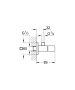 Вентиль угловой GROHE Cube 1/2″-3/8″ для подключения смесителей, хром (22012000)