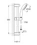 Душевой гарнитур GROHE Tempesta 100, 1 вид струи, хром (27854001)