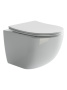 Подвесной унитаз Ceramicanova Форма безободковый, белый (CN3009)