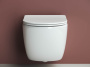 Подвесной унитаз Ceramicanova Форма безободковый, белый (CN3009)