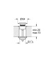 Донный клапан для раковины GROHE, белая луна (65807LS0)