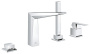 Смеситель для ванны GROHE Allure Brilliant на 4 отверстия, на борт ванны, хром (29405000)