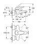 Смеситель для ванны GROHE Eurostyle, белая луна (23726LS3)