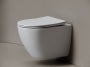 Подвесной унитаз Ceramicanova Мия безободковый, смыв Торнадо, белый (CN1805T)