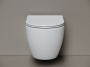 Подвесной унитаз Ceramicanova Мия безободковый, смыв Торнадо, белый (CN1805T)