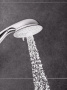 Душевой гарнитур GROHE Tempesta Rustic 100 с мыльницей, 4 режима струи, душевая штанга 600 мм, 9,5 л/мин, хром (27609001)