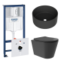 Комплект инсталляции GROHE Rapid SL NW0145/S с унитазом Aqueduto CONE Plus CONT0240 и раковиной Aqueduto ESPIRAL D400 ESP0140 (NW0417)